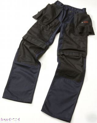 Bosch workwear mens work trousers + holsters 44