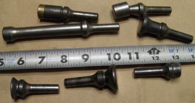 Aircraft tools rivet set assortment, flat, 7 ea.