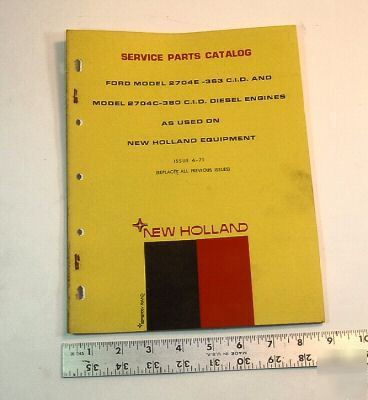 New holland parts book - ford engine 363 c.i.d. more