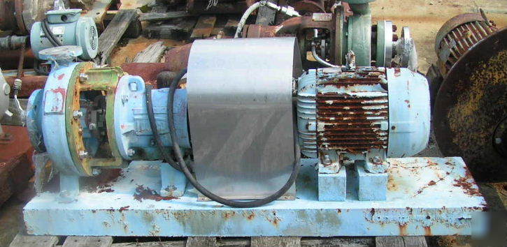 Durco 3196 3X1 pump w 7.5HP 575V motor