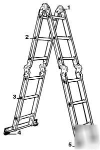 Werner M1-8-16 folding ladder