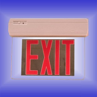 6PS/set led edge-lit exit sign emergency light/s-E10CRR