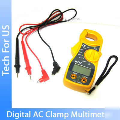 New ac & dc clamp multimeter meter load voltage tester 