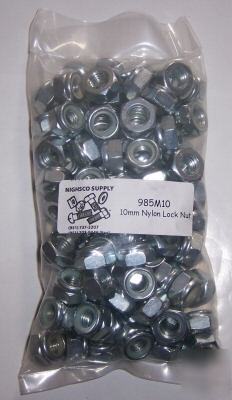 10MM nylon lock nuts -100 quantity-high quality- 985M10