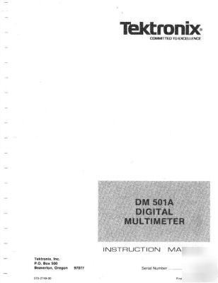 Tek tektronix DC508A dc 508A operation & service manual