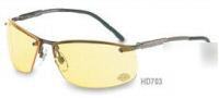  1 hd 703 harley davidson amber sun & safety glasses 