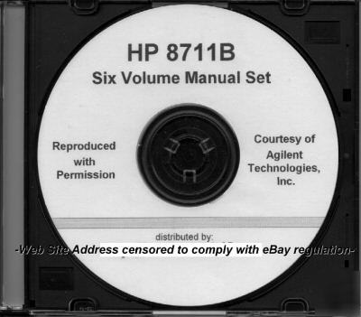 Agilent hp 8711B six volume manual set - why pay a lot?