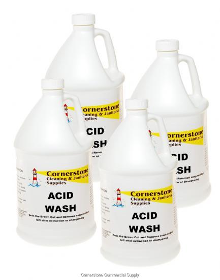 Carpet cleaning agent acid wash 4/1 gallon case