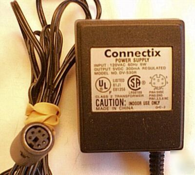 Connectix power supply, 6-pin female, model dv-530R