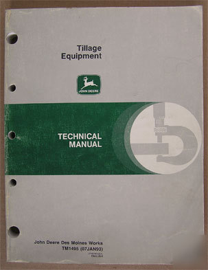 John deere service manual for tillage equipment