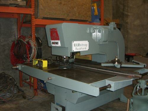 Used w.a. whitney model 630 duplicator punch press