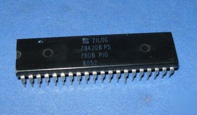 Zilog Z8420BPS 40-pin cpu vintage Z80B pio 1980