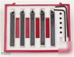 5PC indexable carbide turning tool set 5/8