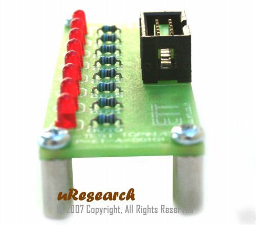 8-led strip microcontroller interface basic stamp pic