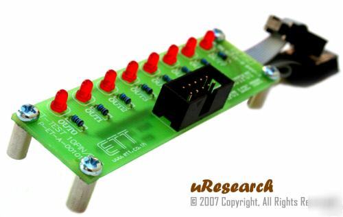 8-led strip microcontroller interface basic stamp pic
