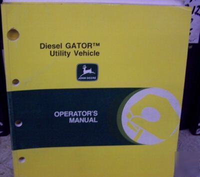 John deere diesel gator operators manual