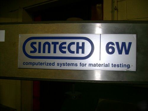 Sintech 6W 6000LB computerized material tensile tester