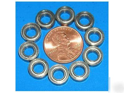 10 bearings R166ZZ ball bearing 3/16