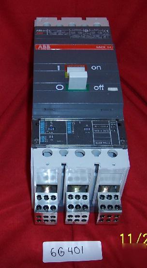 Abb sase isomax S4N250BW 250 amp circuit breaker 3 pl
