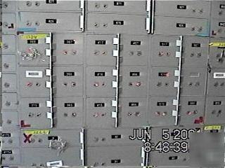 Bank safe deposit boxes 18 openings 5X5 gray bx locks