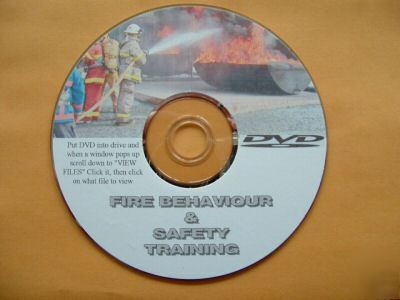 Fire behaviour & safety training cd/dvd firefighter