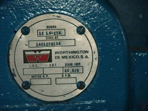 New worthington 12LN21,10LN22, 8LR13, 10LN18 pumps 