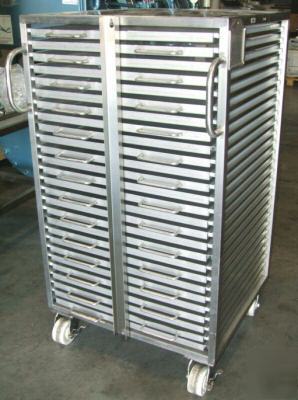 Portable stainless steel truck tray drying rack (4927)