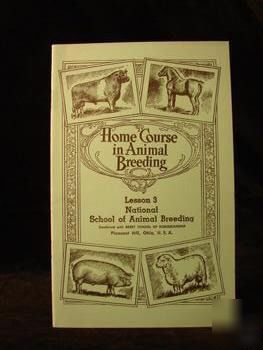 1961 home course in animal breeding #3