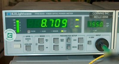 Ilx lightwave fiber optic power meter fpm-8200
