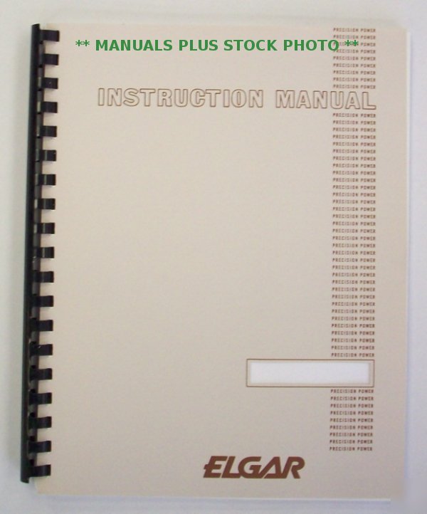 Elgar gups 2400A operating manual - $5 shipping 