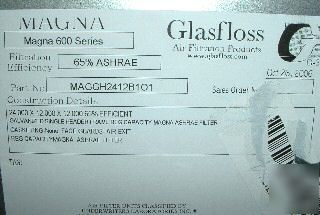 New * glasfloss magna 600 series filter MAGGH2412B1O1