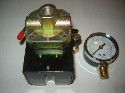 New pressure switch w/ gauge 95-125 replaces furnas