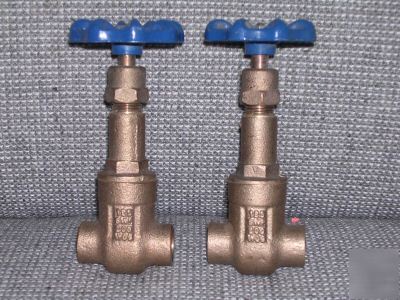 Nib 2 co bronze gate valves 1/2