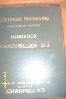 Charmilles D4 handbook machine manual