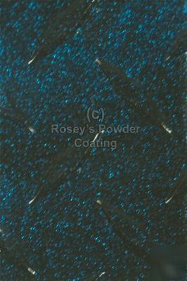New 2 lbs blue glitter powder coating ( )
