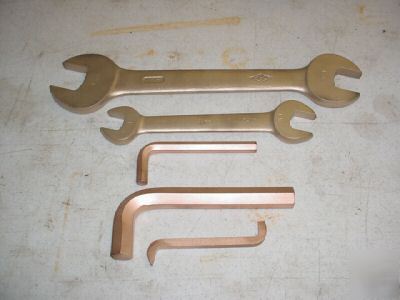 Nonsparking beryllium copper ampco wrenches 5-pcs