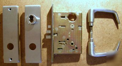 New best mortise lock class function lever lhrb w/cyl - 