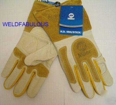 Miller 227827 h.d. mig/ stick gloves large