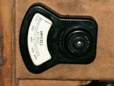 Rare crompton parkinson tong-test clamp on ammeters