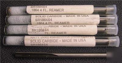 5 0.1864 carbide 4FLT reamers goddard r=$79/each 