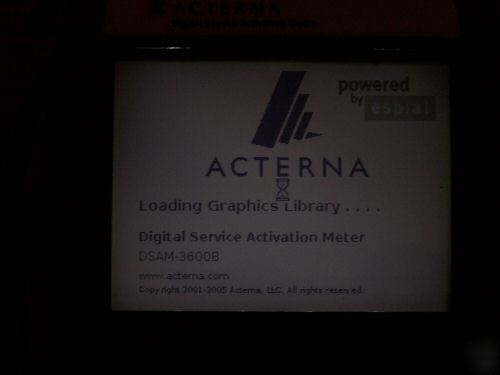 Acterna dsam-2600B digital service activation meter