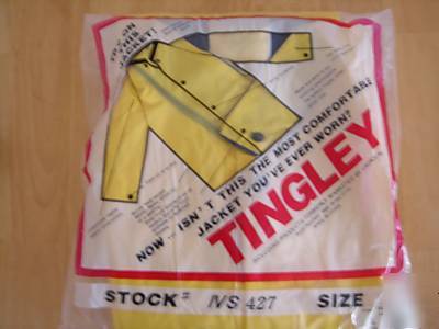 Tingley 3 piece rain suit 35 mil pvc/poly rainsuit larg