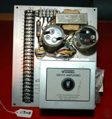 Vickers power supply for servo amplifier: