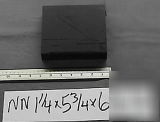 Nylon unfilled black sheet 1.25X5.75 x 6.375