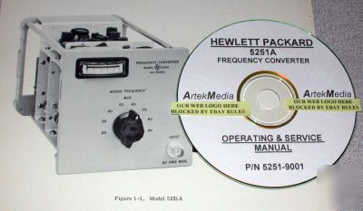 Hp 5251A operating & service manual