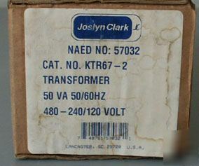 New joslyn clark control transformers 50VA KTR67-2