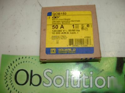 New square d QOB150 1 pole 50A 120/240V bolt on in box