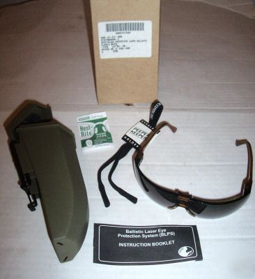 New military surplus gentex ballistic safety glasses
