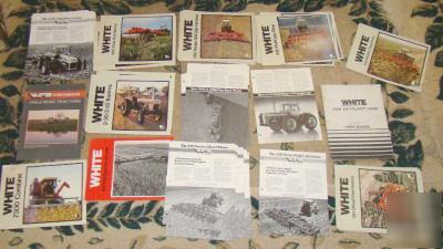 Large lot of white wfe tractor & implement brochures