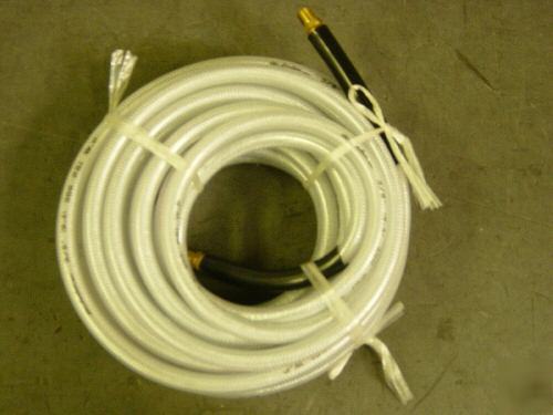 Clear braided air compressor hose 3/8 in dia 100 ft 